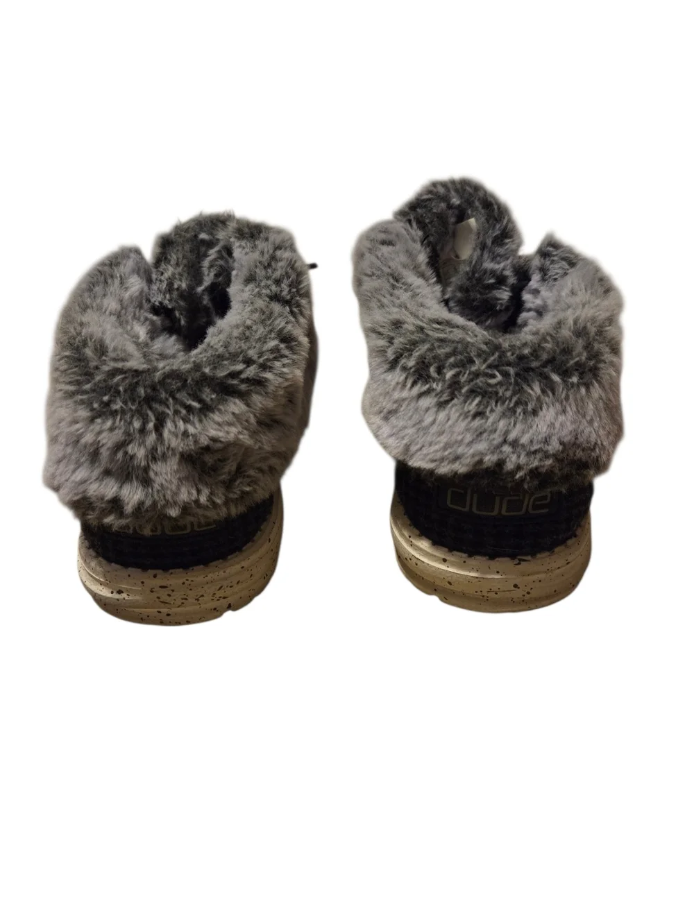 Women’s Size 9 Hey Dude Grey Britt Fur-Lined Shoe
